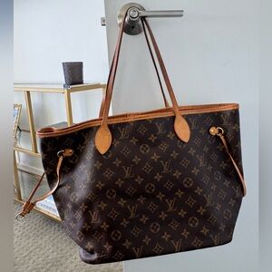 Limited Edition Louis Vuitton Classic Brown Monogram Never Full Tote